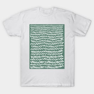 Knitting pattern - white on sage T-Shirt